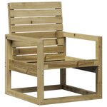 vidaXL Chaise de jardin 57 5x63x76 cm bois de pin imprégné