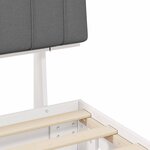 vidaXL Cadre de lit avec tête de lit rembourrée Gris clair