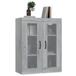 vidaXL Armoire murale suspendue Sonoma gris 69 5x34x90 cm