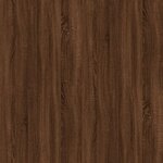 vidaXL Table console Chêne marron 100x39x75 cm Bois d'ingénierie