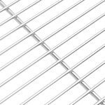 vidaXL Grille de barbecue Argent 47 x 32.5 cm Acier inoxydable