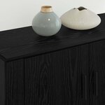 vidaXL Ensemble de meuble TV mural 3 Pièces Chêne noir 80 x 34 5 x 40 cm