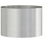 vidaXL Cache-pot de jardin Argent 30 x 30 x 20 cm Acier inoxydable