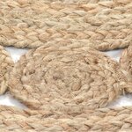 vidaXL Tapis Design tressé Jute 180 cm Rond