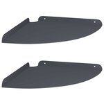vidaXL Étagère flottante avec étagère 2 Pièces Anthracite 30 x 30 x 2 cm