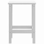 vidaXL Table de jardin Adirondack Blanc 38x38x46 cm PEHD