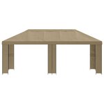 vidaXL Abri de jardin 6 x 3 m Beige Polyester et Acier 190 gsm