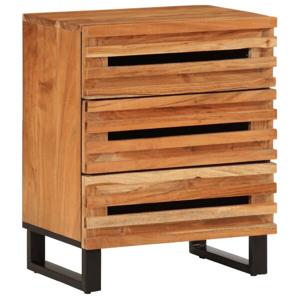 vidaXL Table de chevet 50x34x62 cm bois d'acacia solide