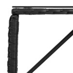 vidaXL Table de jardin Noir 80 x 40 x 40 cm Rattan PE et Verre