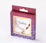 Bracelet flèche avec perles rouges
