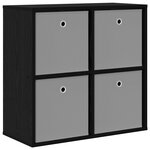 vidaXL Buffet Chêne noir 68 5 x 32 x 67 cm