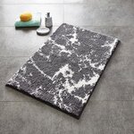 RIDDER Tapis de salle de bain Marmor Gris-blanc 90 x 60 cm