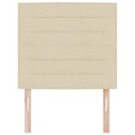vidaXL Tête de Lit Design Lignes Crème 100 cm Tissu
