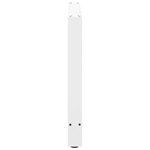 vidaXL Pieds de table à manger Blanc 2 pièces 80 x (72-73) cm Acier