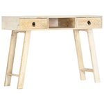 vidaXL Table console 110 x 35 x 76 cm Bois de manguier massif