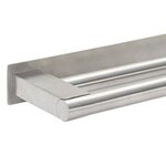 vidaXL Porte-serviettes Argent 40 x 9 x 4 cm Acier inoxydable