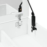 vidaXL Coiffeuse avec miroir blanc 73x46 5x120 cm