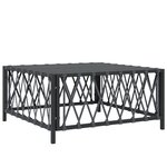 vidaXL Salon de jardin avec coussins 6 Pièces anthracite acier