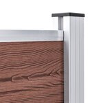 vidaXL Clôture de jardin WPC 872x106 cm Marron