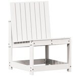 vidaXL Chaise de jardin blanc 50 5x55x77 cm bois de pin massif