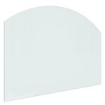 vidaXL Plaque de verre pour cheminée 80x60 cm