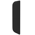 vidaXL Tête de lit noire Noir Bois et tissu Standard Durable
