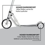Hudora 14211 - Little BigWheel trottinette argentée Edition exclusive