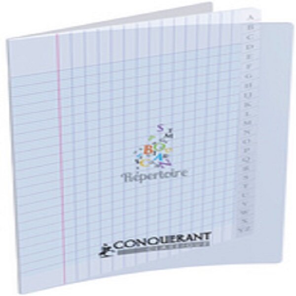 CONQUERANT CLASSIQUE  Répertoire 170 x 220 mm, seyès,96 pages