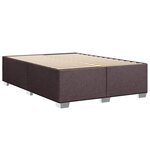 vidaXL Sommier à lattes de lit avec matelas Marron foncé 140x190 cm