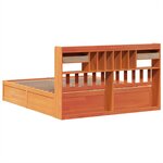 vidaXL Cadre de lit sans matelas cire marron 180x200cm bois pin massif