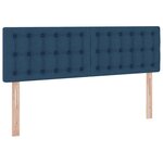 vidaXL Lit avec rangement et matelas avec matelas Bleu 140 x 200 cm