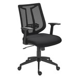 Siège de bureau Bruneau Tiloa avec accoudoirs - Dossier maille - Mécanisme synchrone