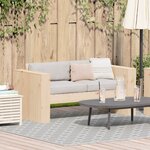 vidaXL Canapé de jardin 2 places 134x60x62 cm Bois massif pin