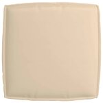 vidaXL Coussin de palette beige pour assise 60x60x12 cm en tissu Oxford.