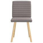 vidaXL Chaises à manger lot de 2 taupe tissu