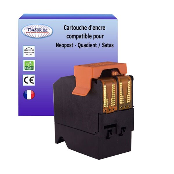 cartouche compatible avec NEOPOST IS-480- 7210586K / 4146657J - ENCRE BLEUE - (TYPE HU) - T3AZUR