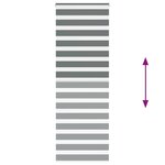 vidaXL Store zèbre gris foncé largeur du tissu 70 9 cm polyester