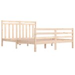 vidaXL Cadre de lit sans matelas 160x200 cm bois massif