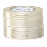 Ruban adhésif armé raja armé fil à fil  110 microns 19 mm x 50 m (lot de 48)