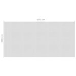 Vidaxl film solaire de piscine flottant pe 600x300 cm gris