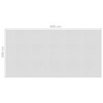 vidaXL Film solaire de piscine flottant PE 600x300 cm Gris