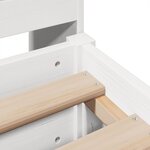 vidaXL Cadre de lit sans matelas blanc 180x200 cm bois massif de pin