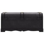 vidaXL Coffre de rangement Bois Noir 90 x 51 x 42 cm
