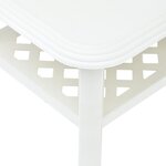 vidaXL Table basse Blanc 90 x 60 x 46 cm Plastique