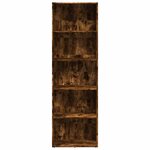 vidaXL Bibliothèque chêne fumé 60x30x189 cm bois d'ingénierie