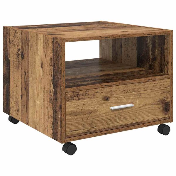 vidaXL Table basse Bois ancien 55 x 55 x 45 cm Bois d'ingénierie