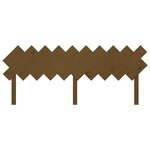 vidaXL Tête de lit Marron miel 196x3x80 5 cm Bois massif de pin