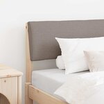 vidaXL Tête de lit capitonnée Taupe 100 cm Pin massif