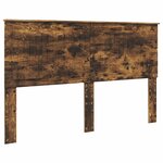vidaXL Cadre de lit Chêne fumé 160 x 200 cm Bois Ingénierie
