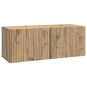 vidaXL Meuble TV mural 78 5 x 31 x 30 cm Chêne artisanal